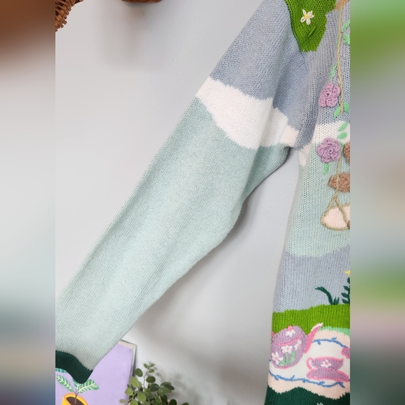 Vintage HSN Storybrook Knits Playground Park Sweaters - Picture 11 of 13